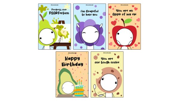 Cute Nutty Postcards